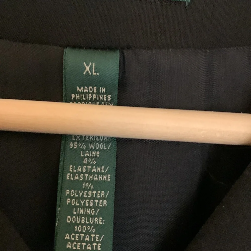 Ralph Lauren double breasted coat with little fair at bottom. - Picture 2 of 3
